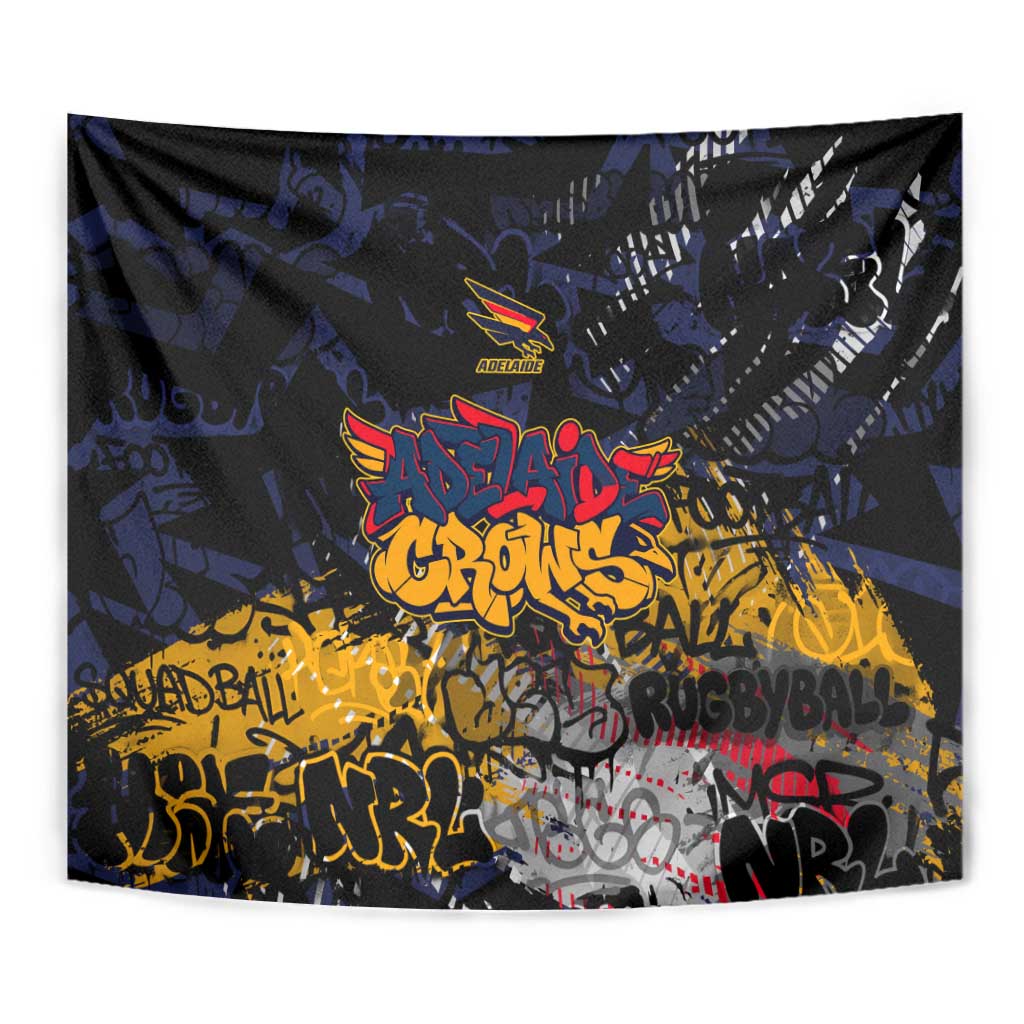 Adelaide Crows Tapestry Urban Graffiti Street Art - Bold Abstract Spray Paint