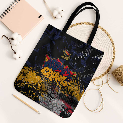Adelaide Crows Tote Bag Urban Graffiti Street Art - Bold Abstract Spray Paint