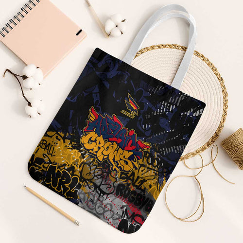 Adelaide Crows Tote Bag Urban Graffiti Street Art - Bold Abstract Spray Paint