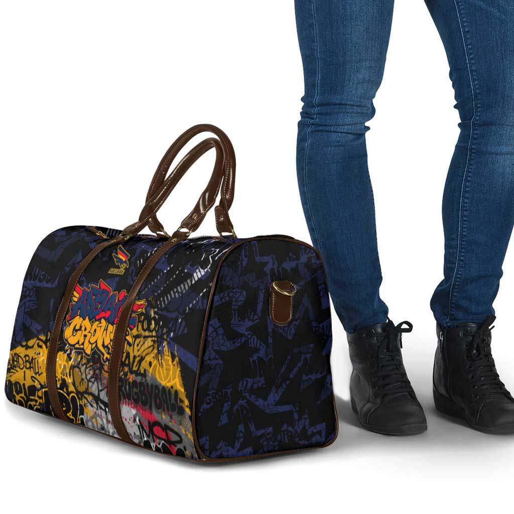 Adelaide Crows Travel Bag Urban Graffiti Street Art - Bold Abstract Spray Paint