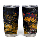 Adelaide Crows Tumbler Cup Urban Graffiti Street Art - Bold Abstract Spray Paint