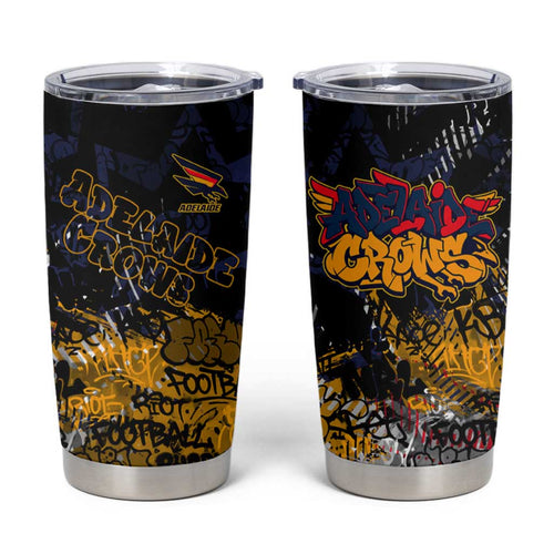 Adelaide Crows Tumbler Cup Urban Graffiti Street Art - Bold Abstract Spray Paint