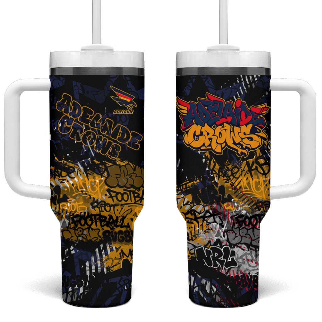 Adelaide Crows Tumbler With Handle Urban Graffiti Street Art - Bold Abstract Spray Paint