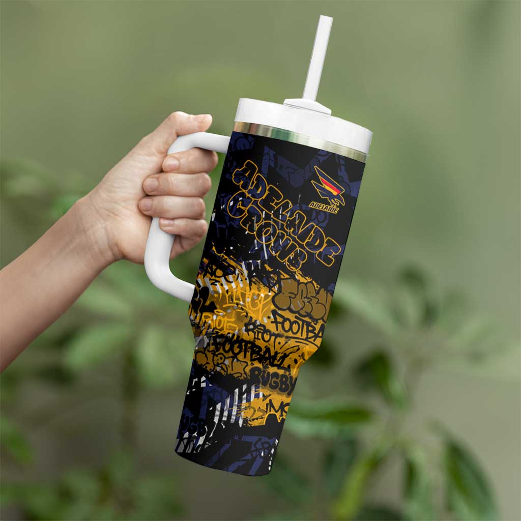 Adelaide Crows Tumbler With Handle Urban Graffiti Street Art - Bold Abstract Spray Paint