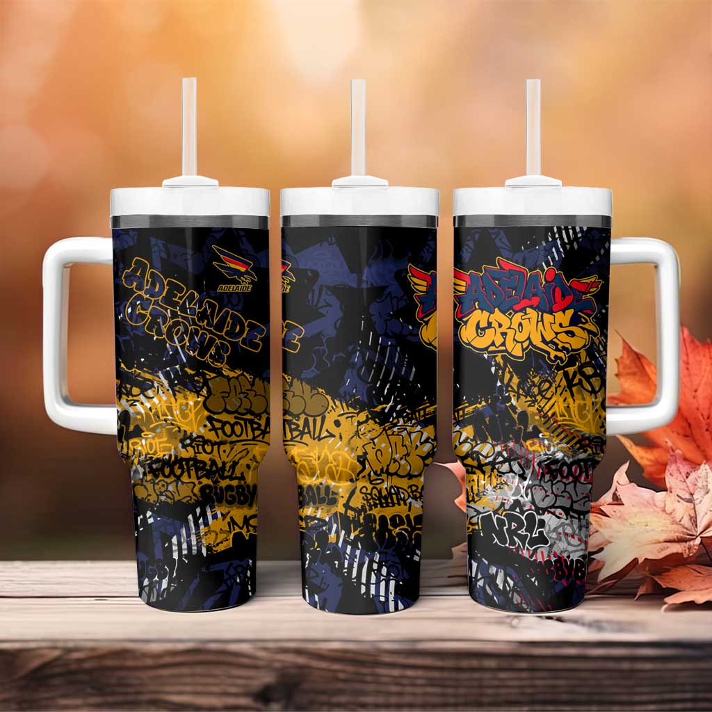 Adelaide Crows Tumbler With Handle Urban Graffiti Street Art - Bold Abstract Spray Paint