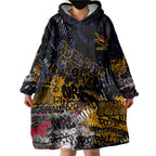 Adelaide Crows Wearable Blanket Hoodie Urban Graffiti Street Art - Bold Abstract Spray Paint