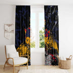 Adelaide Crows Window Curtain Urban Graffiti Street Art - Bold Abstract Spray Paint