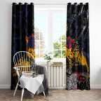 Adelaide Crows Window Curtain Urban Graffiti Street Art - Bold Abstract Spray Paint