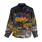 Adelaide Crows Women Casual Shirt Urban Graffiti Street Art - Bold Abstract Spray Paint