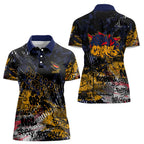 Adelaide Crows Women Polo Shirt Urban Graffiti Street Art - Bold Abstract Spray Paint