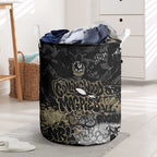 Collingwood Magpies Laundry Basket Urban Graffiti Street Art - Bold Abstract Spray Paint