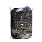 Collingwood Magpies Laundry Basket Urban Graffiti Street Art - Bold Abstract Spray Paint