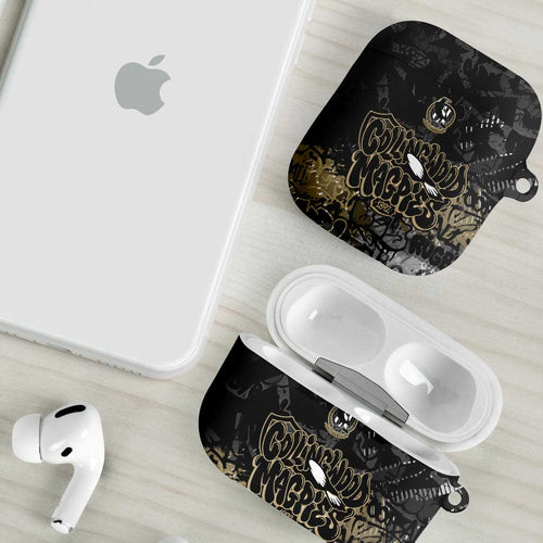 Collingwood Magpies AirPods Case Urban Graffiti Street Art - Bold Abstract Spray Paint