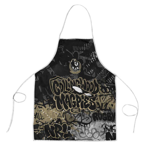 Collingwood Magpies Apron Urban Graffiti Street Art - Bold Abstract Spray Paint