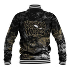 Collingwood Magpies Baseball Jacket Urban Graffiti Street Art - Bold Abstract Spray Paint