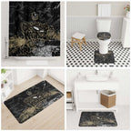 Collingwood Magpies Bathroom Set Urban Graffiti Street Art - Bold Abstract Spray Paint