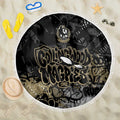 Collingwood Magpies Beach Blanket Urban Graffiti Street Art - Bold Abstract Spray Paint