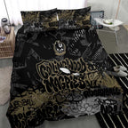 Collingwood Magpies Bedding Set Urban Graffiti Street Art - Bold Abstract Spray Paint