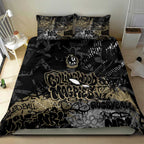 Collingwood Magpies Bedding Set Urban Graffiti Street Art - Bold Abstract Spray Paint