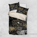 Collingwood Magpies Bedding Set Urban Graffiti Street Art - Bold Abstract Spray Paint