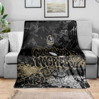 Collingwood Magpies Blanket Urban Graffiti Street Art - Bold Abstract Spray Paint