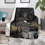 Collingwood Magpies Blanket Urban Graffiti Street Art - Bold Abstract Spray Paint