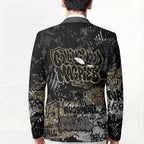 Collingwood Magpies Blazer Urban Graffiti Street Art - Bold Abstract Spray Paint