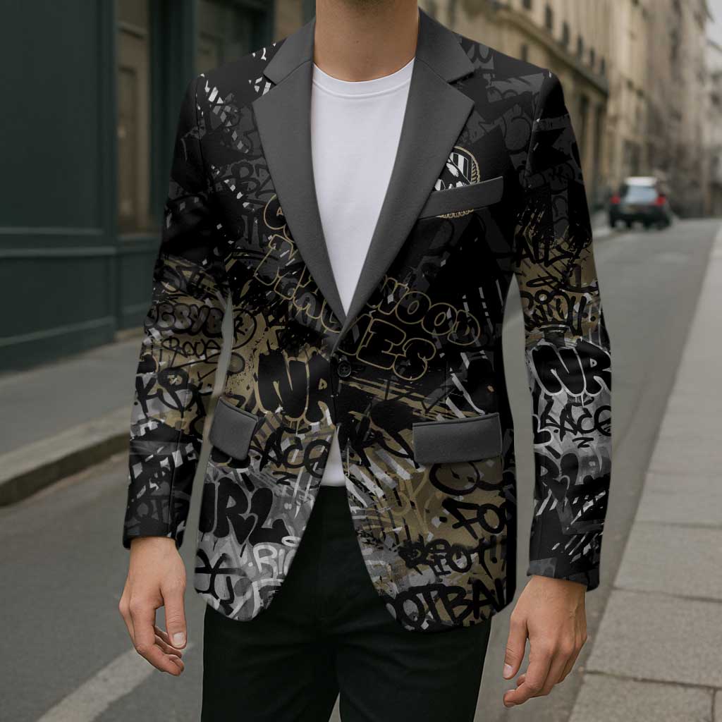 Collingwood Magpies Blazer Urban Graffiti Street Art - Bold Abstract Spray Paint