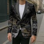 Collingwood Magpies Blazer Urban Graffiti Street Art - Bold Abstract Spray Paint