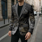 Collingwood Magpies Blazer Urban Graffiti Street Art - Bold Abstract Spray Paint