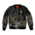 Collingwood Magpies Bomber Jacket Urban Graffiti Street Art - Bold Abstract Spray Paint