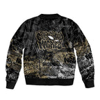 Collingwood Magpies Bomber Jacket Urban Graffiti Street Art - Bold Abstract Spray Paint
