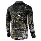 Collingwood Magpies Button Sweatshirt Urban Graffiti Street Art - Bold Abstract Spray Paint