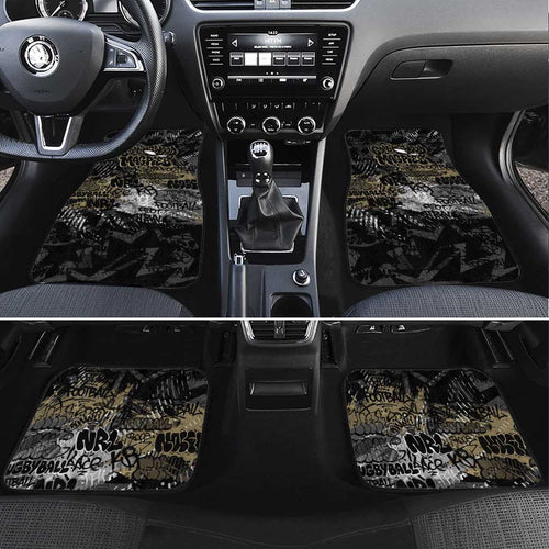 Collingwood Magpies Car Mats Urban Graffiti Street Art - Bold Abstract Spray Paint