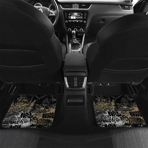 Collingwood Magpies Car Mats Urban Graffiti Street Art - Bold Abstract Spray Paint