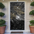 Collingwood Magpies Door Cover Urban Graffiti Street Art - Bold Abstract Spray Paint