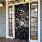 Collingwood Magpies Door Cover Urban Graffiti Street Art - Bold Abstract Spray Paint