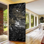 Collingwood Magpies Door Cover Urban Graffiti Street Art - Bold Abstract Spray Paint