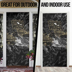 Collingwood Magpies Door Cover Urban Graffiti Street Art - Bold Abstract Spray Paint