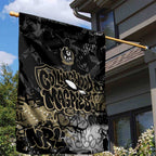 Collingwood Magpies Garden Flag Urban Graffiti Street Art - Bold Abstract Spray Paint