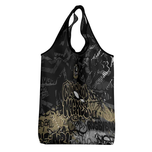 Collingwood Magpies Grocery Bag Urban Graffiti Street Art - Bold Abstract Spray Paint