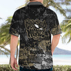 Collingwood Magpies Hawaiian Shirt Urban Graffiti Street Art - Bold Abstract Spray Paint