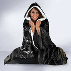 Collingwood Magpies Hooded Blanket Urban Graffiti Street Art - Bold Abstract Spray Paint