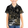 Collingwood Magpies Kid Hawaiian Shirt Urban Graffiti Street Art - Bold Abstract Spray Paint