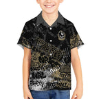 Collingwood Magpies Kid Hawaiian Shirt Urban Graffiti Street Art - Bold Abstract Spray Paint
