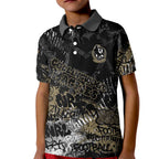 Collingwood Magpies Kid Polo Shirt Urban Graffiti Street Art - Bold Abstract Spray Paint