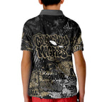 Collingwood Magpies Kid Polo Shirt Urban Graffiti Street Art - Bold Abstract Spray Paint