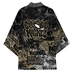 Collingwood Magpies Kimono Urban Graffiti Street Art - Bold Abstract Spray Paint