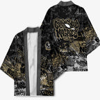 Collingwood Magpies Kimono Urban Graffiti Street Art - Bold Abstract Spray Paint