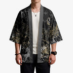 Collingwood Magpies Kimono Urban Graffiti Street Art - Bold Abstract Spray Paint